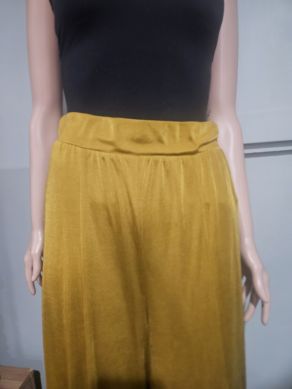 Anthropologie Maeve Shiloh Knit Wide Leg Pants Chartreuse XS NWT Flowy - Picture 15 of 16